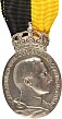 Ovale silberne Herzog Carl Eduard-Medaille,